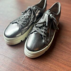 Steve Madden platform metallic sneakers
